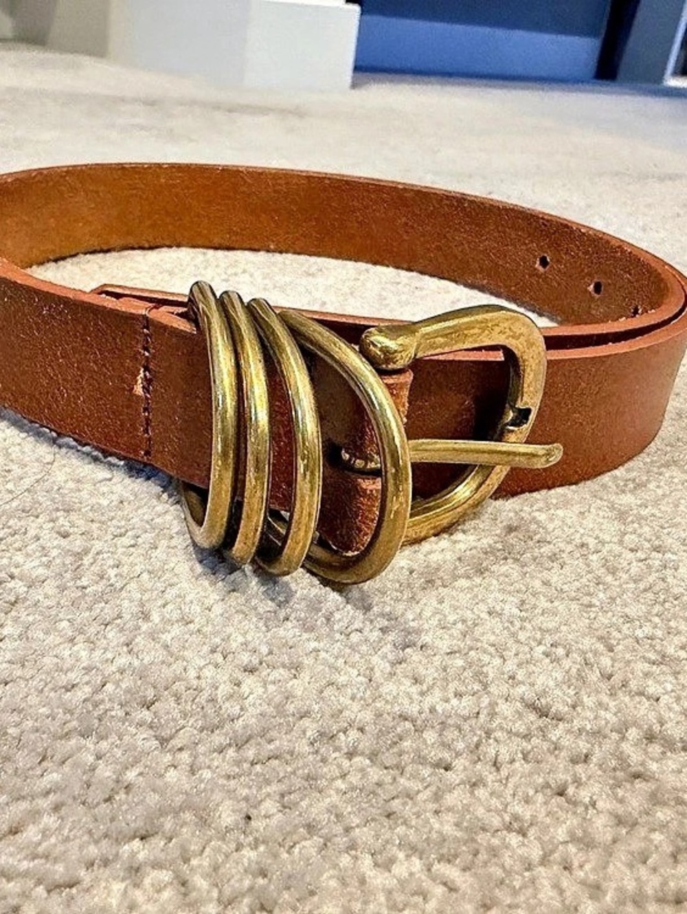 Genuine Leather Belt in Brown XL